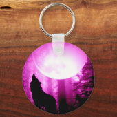 Howling Wolf Sleutelhanger (Voorkant)