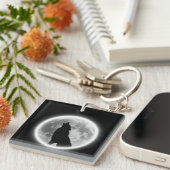 Howling Wolf Sleutelhanger (Voorkant Rechts)