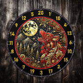 Howling Wolf staat voor vrijheid en macht Dartbord