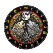 Howling Wolf staat voor vrijheid en macht Dartbord (Voorkant)