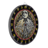 Howling Wolf staat voor vrijheid en macht Dartbord (Voorkant Links)