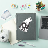 Howling Wolf Sticker (iPad Cover)