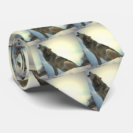 Howling Wolf Stropdas (Opgerold)