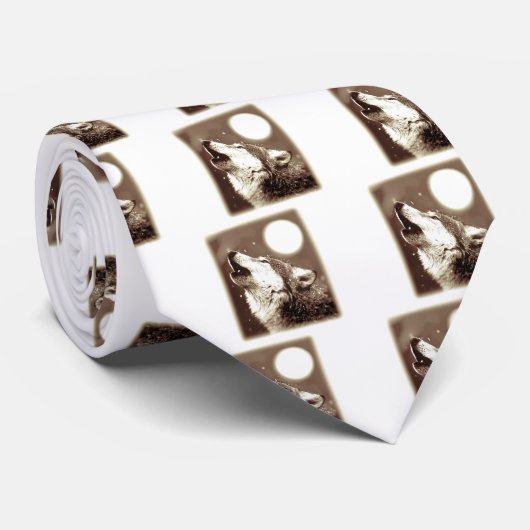 Howling Wolf Stropdas (Opgerold)