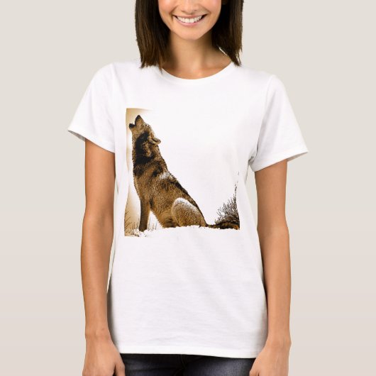 Howling Wolf T-shirt (Voorkant)