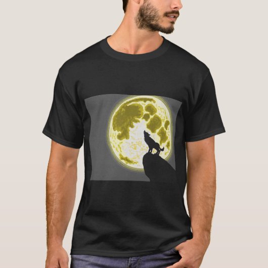 Howling wolf t-shirt (Voorkant)