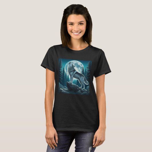 Howling Wolf T-shirt (Voorkant volledig)