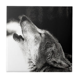 Howling Wolf Tegeltje