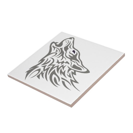 Howling Wolf Tegeltje (Zijkant)