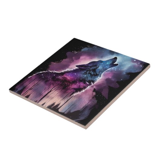 Howling Wolf Tegeltje (Zijkant)