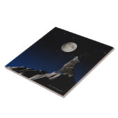 Howling Wolf Tegeltje (Zijkant)