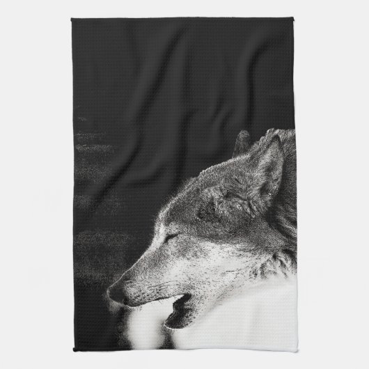 Howling Wolf Theedoek (Verticaal)