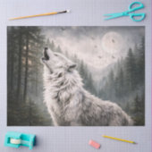 Howling Wolf Tissue Paper Tissuepapier (Craft)
