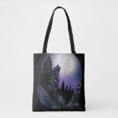Howling Wolf Tote Bag (Voorkant)