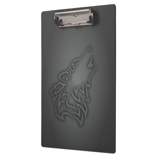 Howling Wolf Tribal Black Klembord (Links)