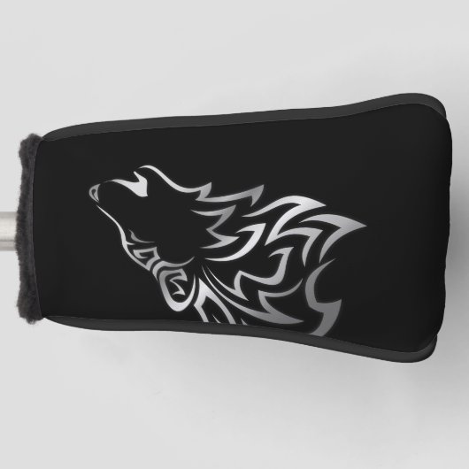 Howling Wolf Tribal Golfheadcover (Voorkant)