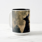 Howling Wolf Tweekleurige Koffiemok (Voorkant links)