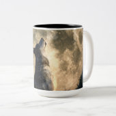 Howling Wolf Tweekleurige Koffiemok (Voorkant rechts)