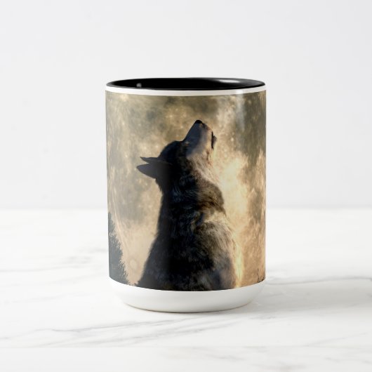 Howling Wolf Tweekleurige Koffiemok (Center)