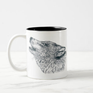 Howling Wolf Tweekleurige Koffiemok