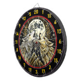 Howling Wolf verenigt wildernis en elegantie Dartbord (Voorkant Rechts)