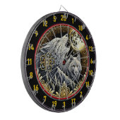 Howling Wolf verlicht kracht en vrijheid Dartbord (Voorkant Links)