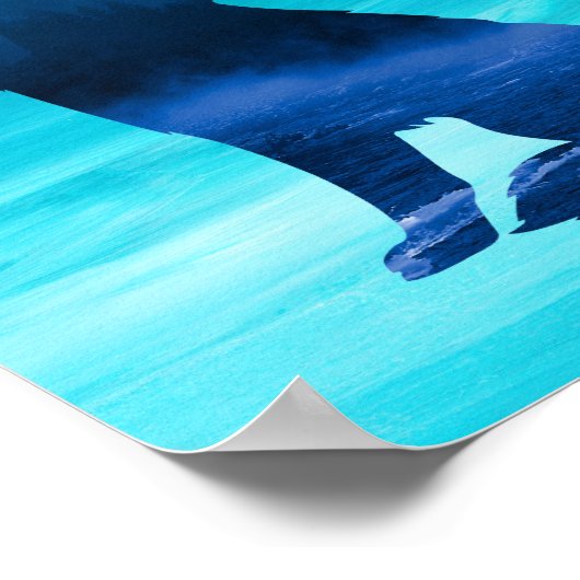 Howling Wolf voor Wolf Lovers Poster (Hoek)