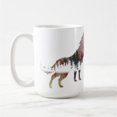 Howling Wolf Waterverf Wildlife Mok (Links)
