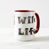 Howling Wolf Waterverf Wildlife Mok (Voorkant rechts)