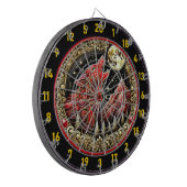 Howling Wolf weerspiegelt wilde vrijheid en macht Dartbord (Voorkant Links)