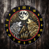 Howling Wolf weerspiegelt wilde vrijheid en macht Dartbord