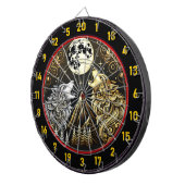 Howling Wolf weerspiegelt wilde vrijheid en macht Dartbord (Voorkant Rechts)