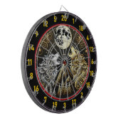 Howling Wolf weerspiegelt wilde vrijheid en macht Dartbord (Voorkant Links)