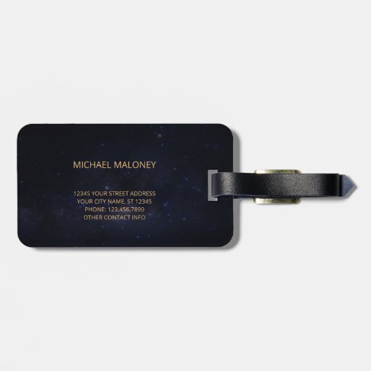 Howling Wolf Wild Animals Foto Bagagelabel (Achterkant horizontaal)