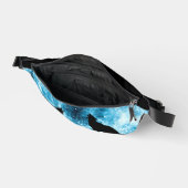 Howling Wolf Winter sneeuwachtig blauw zwart Custo Heuptasje (Open)