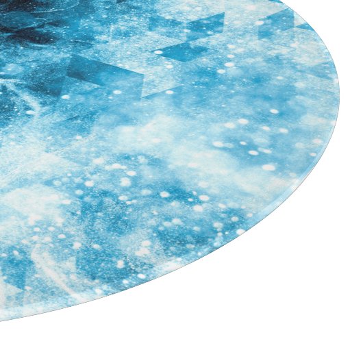 Howling Wolf Winter sneeuwblauwe rook Abstract Snijplank (Hoek)