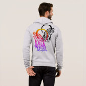 Howling Wolven met creatieve Logo Hoodie (Achterkant volledig)