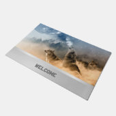 Howling Wolves Doormat Deurmat (Schuin)