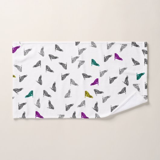 Howling Wolves Hand Towel Handdoek (Handdoek)