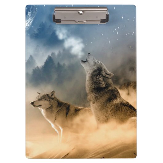 Howling Wolves Klembord (Voorkant)