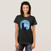 Howling Wolves Pack Predator Forest Animal Moonlig T-shirt (Voorkant volledig)