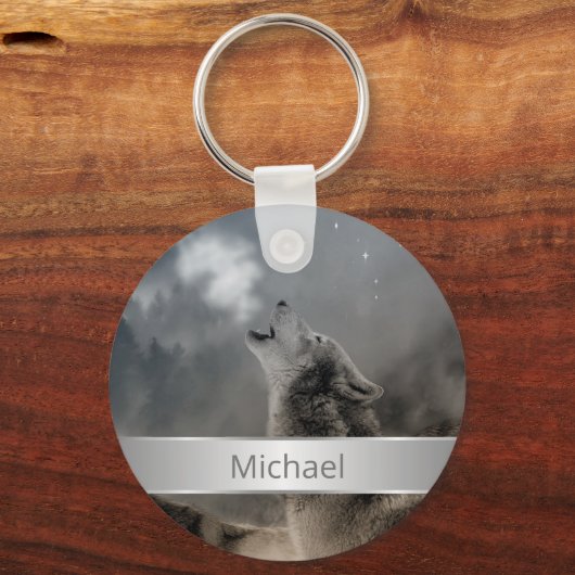Howling Wolves Sleutelhanger (Voorkant)
