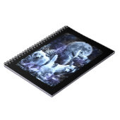 Howling Wolves Winter Forest Animals Wolf Notitieboek (Linkerzijde)