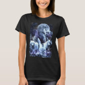 Howling Wolves Winter Forest Animals Wolf T-shirt (Voorkant)