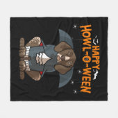 Howloween German Shorthaired Pointer Halloween Fleece Deken (Voorkant (Horizontaal))