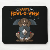 Howloween German Shorthaired Pointer Halloween Muismat (Voorkant)
