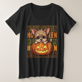 HOWLOWEEN - Yorkie Lovers Halloween Grote Maat T-shirt