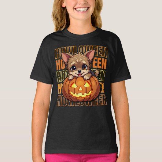 HOWLOWEEN - Yorkie Lovers Halloween T-shirt (Voorkant)