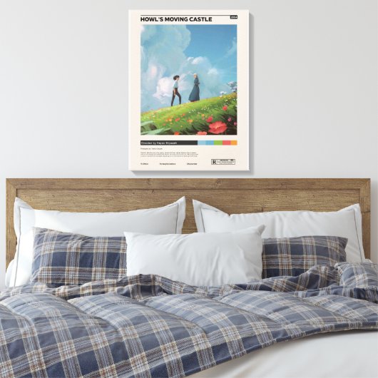 Howl's Moving Castle Movie Poster,  film Canvas Afdruk (Insitu (Slaapkamer))
