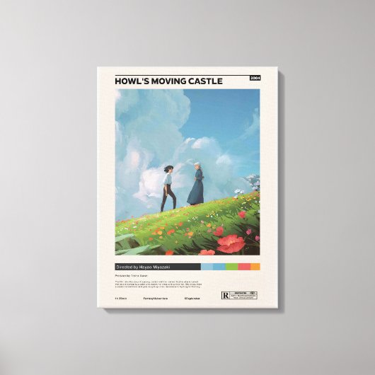 Howl's Moving Castle Movie Poster, film Canvas Afdruk (Voorkant)